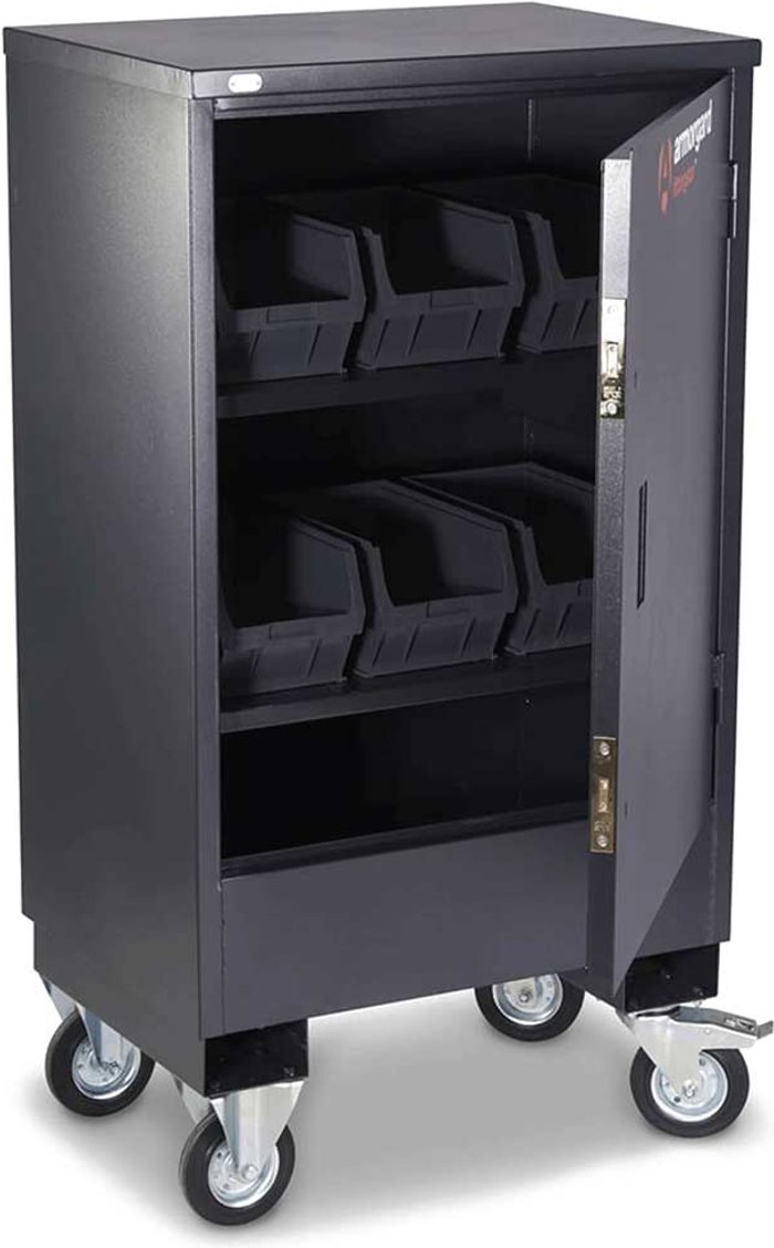 Tooled Up | Armorgard Armorgard Fittingstor Mobile Secure Fittings and Fixings Cabinet 800mm 555mm 1450mm Armorgard Armorgard Fittingstor Mobile Secure Fittings and Fixings Cabinet 800mm 555mm 1450mm