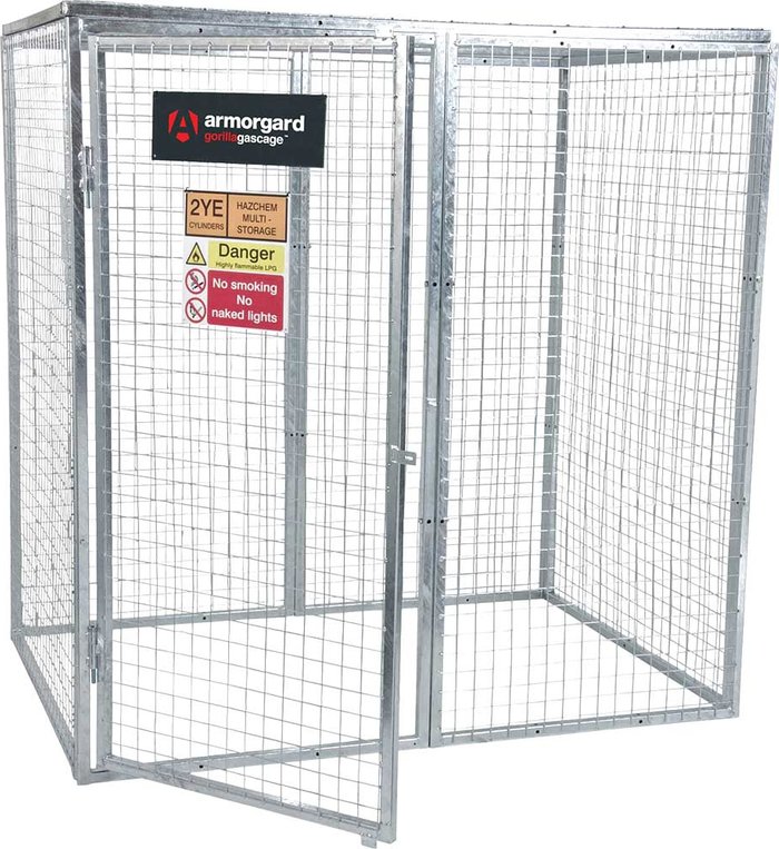 Tooled Up | Armorgard Armorgard Gorilla Bolt Together Gas Cylinder Storage Cage 1800mm 1200mm 1800mm Armorgard Armorgard Gorilla Bolt Together Gas Cylinder Storage Cage 1800mm 1200mm 1800mm