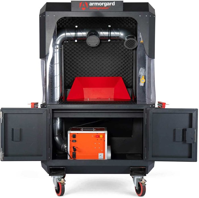 Tooled Up | Armorgard Armorgard Cuttingstation Chopsaw Workstation with Extraction 1.4m Armorgard Armorgard Cuttingstation Chopsaw Workstation with Extraction 1.4m