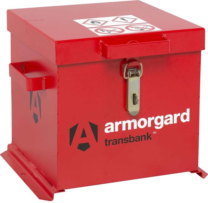 Tooled Up | Armorgard Armorgard Transbank Hazardous Goods Secure Storage Box 430mm 415mm 365mm Armorgard Armorgard Transbank Hazardous Goods Secure Storage Box 430mm 415mm 365mm