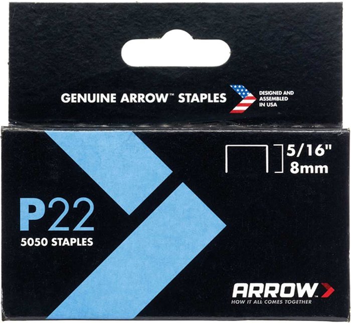 Tooled Up | Arrow Arrow P22 Staples 8mm Pack of 5000 Arrow Arrow P22 Staples 8mm Pack of 5000