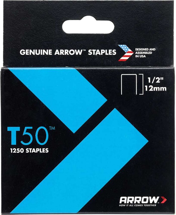 Tooled Up | Arrow Arrow T50 Staples 12mm Pack of 1250 Arrow Arrow T50 Staples 12mm Pack of 1250