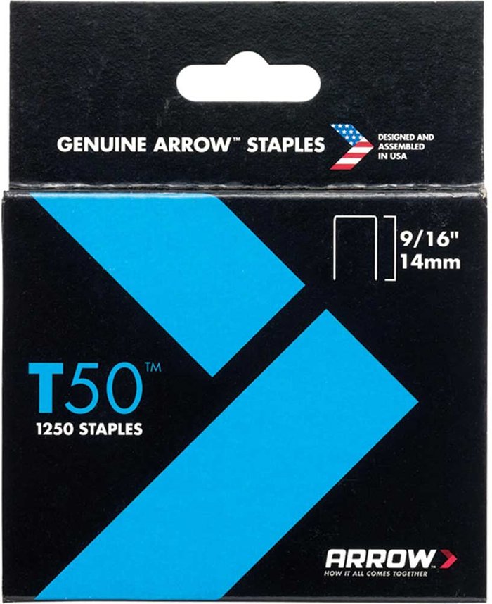 Tooled Up | Arrow Arrow T50 Staples 14mm Pack of 1250 Arrow Arrow T50 Staples 14mm Pack of 1250