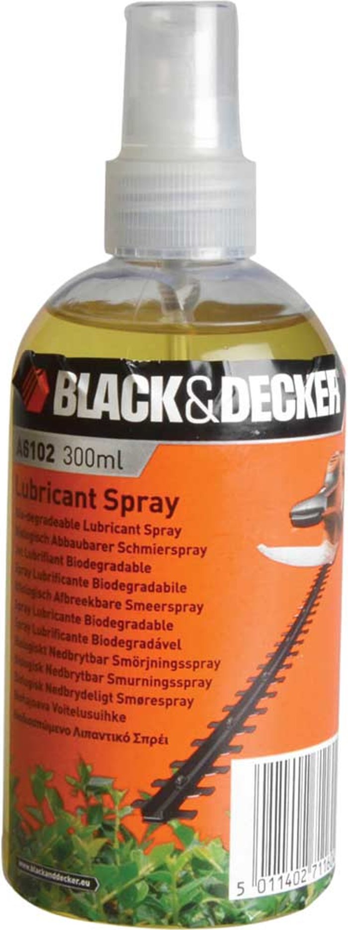 Tooled Up | Black and Decker Black and Decker Hedge Trimmer Oil Lubricant Spray 300ml Black and Decker Black and Decker Hedge Trimmer Oil Lubricant Spray 300ml