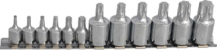 Tooled Up | Blue Spot BlueSpot 12 Piece Combination Drive Torx Socket Bit Set Combination Blue Spot BlueSpot 12 Piece Combination Drive Torx Socket Bit Set Combination