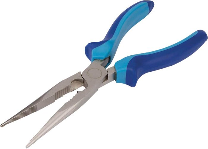 Tooled Up | Blue Spot BlueSpot Long Nose Pliers 200mm Blue Spot BlueSpot Long Nose Pliers 200mm