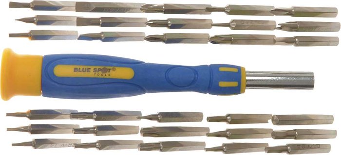 Tooled Up | Blue Spot BlueSpot 31 Piece Precision Driver Set Blue Spot BlueSpot 31 Piece Precision Driver Set