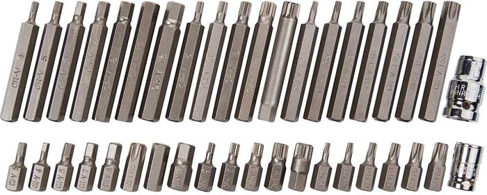 Tooled Up | Blue Spot BlueSpot 40 Piece Mixed Hex, Spline & Torx Socket Bit Set Blue Spot BlueSpot 40 Piece Mixed Hex, Spline & Torx Socket Bit Set