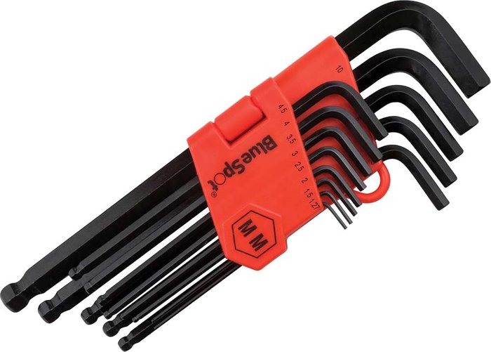 Tooled Up | Blue Spot BlueSpot 13 Piece Long Arm Ball End Hexagon Key Set Blue Spot BlueSpot 13 Piece Long Arm Ball End Hexagon Key Set