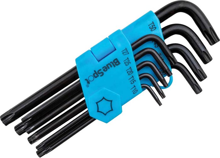 Tooled Up | BLUE SPOT TOOLS Long Arm Ball End TORX Key Set of 9 (TX10-TX50) B/S15305 BLUE SPOT TOOLS Long Arm Ball End TORX Key Set of 9 (TX10-TX50) B/S15305