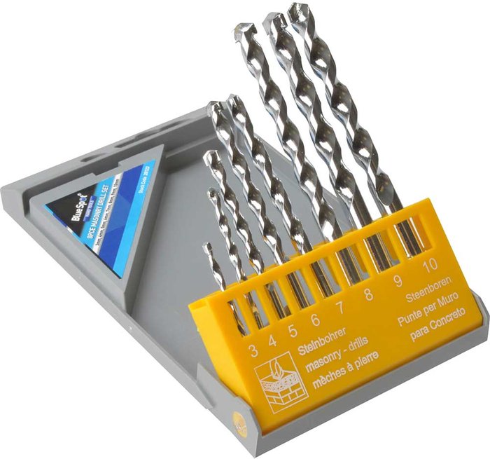 Tooled Up | Blue Spot BlueSpot 8 Piece Masonry Drill Set Blue Spot BlueSpot 8 Piece Masonry Drill Set