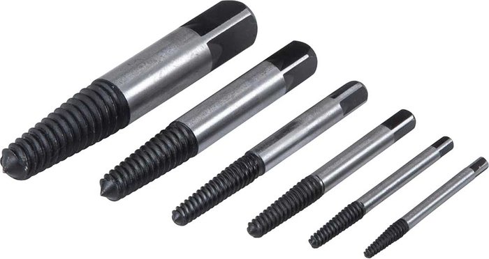 Tooled Up | Blue Spot BlueSpot 6 Piece Screw Extractor Set Blue Spot BlueSpot 6 Piece Screw Extractor Set
