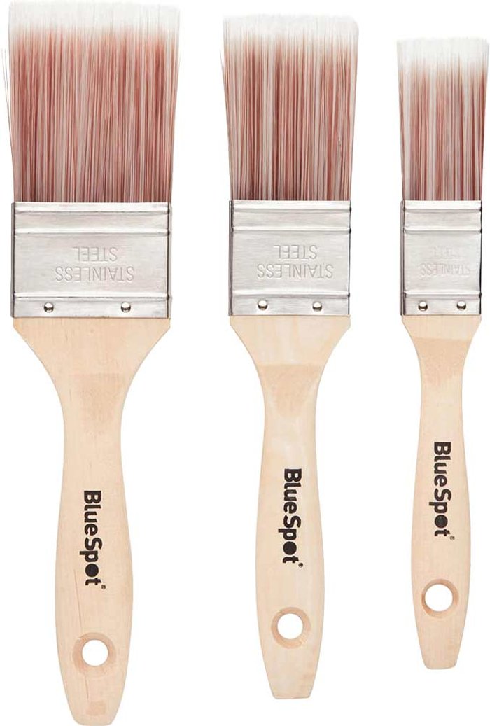 Tooled Up | Blue Spot Bluespot 3 Piece Synthetic Paintbrush Set Blue Spot Bluespot 3 Piece Synthetic Paintbrush Set