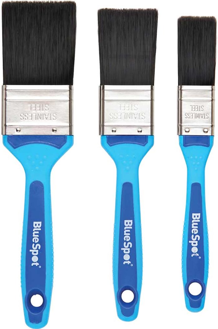 Tooled Up | Blue Spot BlueSpot 3 Piece Soft Grip Synthetic Paintbrush Set Blue Spot BlueSpot 3 Piece Soft Grip Synthetic Paintbrush Set