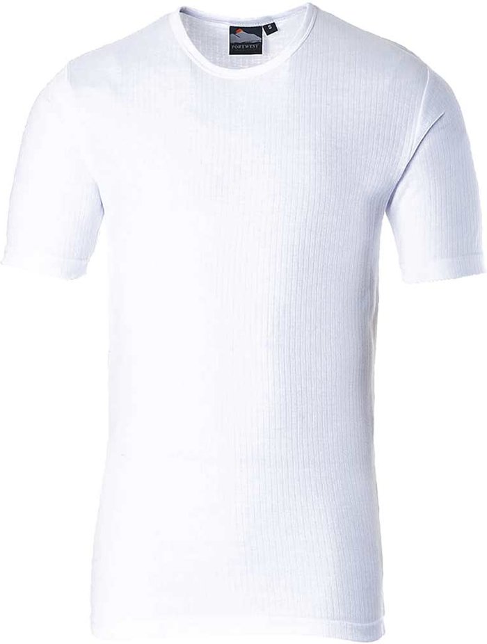 Tooled Up | Portwest Portwest Thermal Short Sleeve T Shirt White L Portwest Portwest Thermal Short Sleeve T Shirt White L