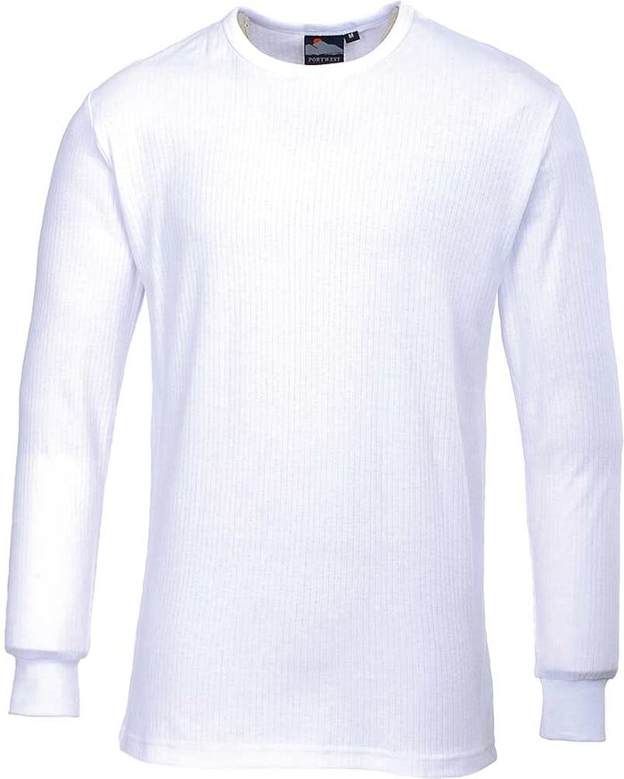 Tooled Up | Portwest Portwest Thermal Long Sleeve T Shirt White S Portwest Portwest Thermal Long Sleeve T Shirt White S