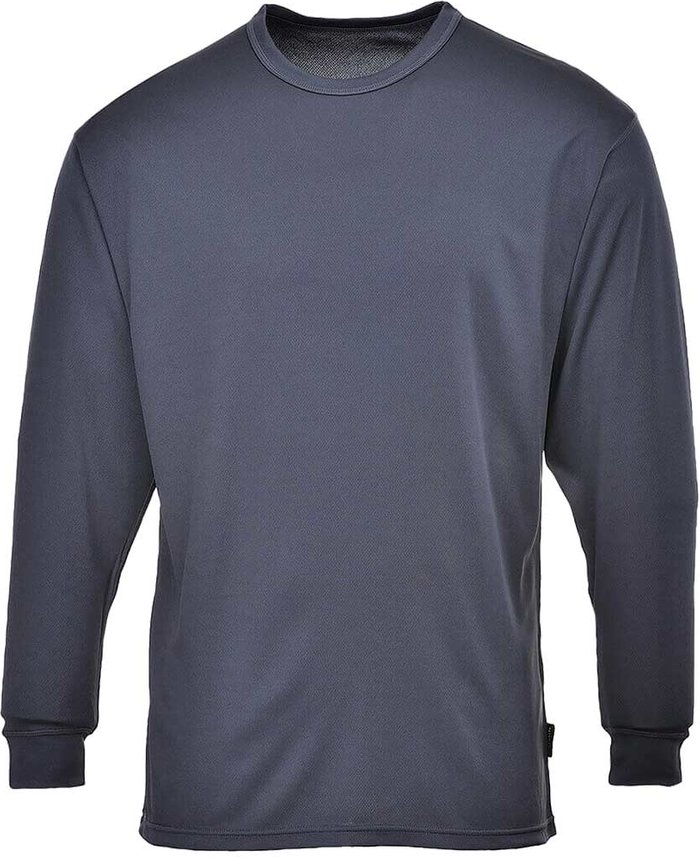 Tooled Up | Portwest Base Layer Thermal Top Long Sleeve Charcoal S Portwest Base Layer Thermal Top Long Sleeve Charcoal S