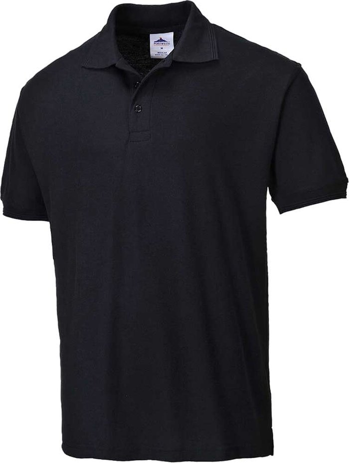 Tooled Up | Portwest Portwest Naples Polo Shirt Black S Portwest Portwest Naples Polo Shirt Black S