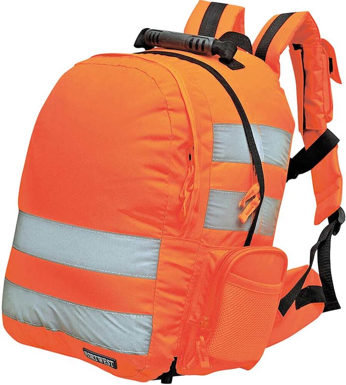 Tooled Up | Portwest Portwest Quick Release Hi Vis Rucksack Orange Portwest Portwest Quick Release Hi Vis Rucksack Orange