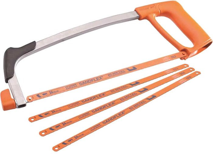 Tooled Up | Bahco Bahco 317 300mm Hacksaw and 3 Spare Blades 12 Bahco Bahco 317 300mm Hacksaw and 3 Spare Blades 12