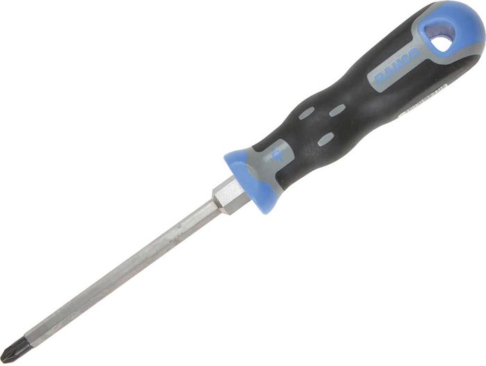 Tooled Up | Bahco Bahco Tekno+ Hexagon Shank Pozi Screwdriver PZ2 125mm Bahco Bahco Tekno+ Hexagon Shank Pozi Screwdriver PZ2 125mm