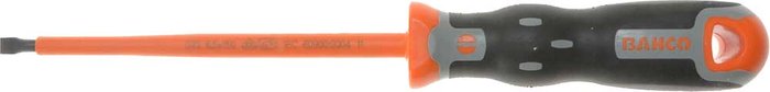 Tooled Up | Bahco Bahco Tekno+ VDE Insulated Slotted Screwdriver 4mm 100mm Bahco Bahco Tekno+ VDE Insulated Slotted Screwdriver 4mm 100mm