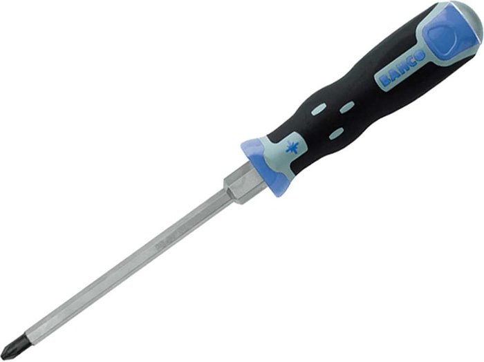 Tooled Up | Bahco Bahco Tekno+ Strike Through Shank Pozi Screwdriver PZ3 150mm Bahco Bahco Tekno+ Strike Through Shank Pozi Screwdriver PZ3 150mm