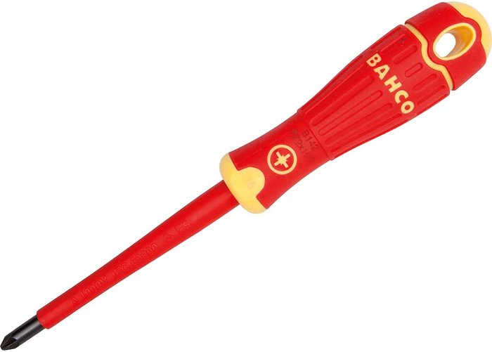 Tooled Up | Bahco Bahco VDE Insulated Pozi Screwdriver PZ1 80mm Bahco Bahco VDE Insulated Pozi Screwdriver PZ1 80mm