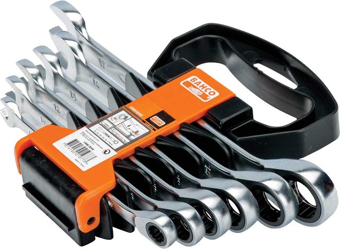 Tooled Up | Bahco Bahco 6 Piece Ratchet Combination Spanner Set Bahco Bahco 6 Piece Ratchet Combination Spanner Set