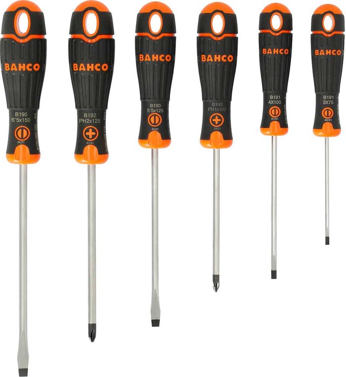 Tooled Up | Bahco Bahco 6 Piece Screwdriver Set Bahco Bahco 6 Piece Screwdriver Set