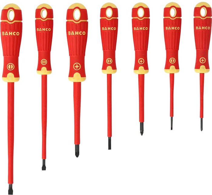 Tooled Up | Bahco Bahco 7 Piece Insulated Screwdriver Set Bahco Bahco 7 Piece Insulated Screwdriver Set