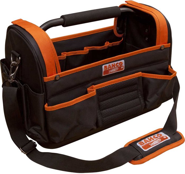 Tooled Up | Bahco Bahco 3100TB Hard Base Multi Pocket Open Tote Tool Bag Bahco Bahco 3100TB Hard Base Multi Pocket Open Tote Tool Bag