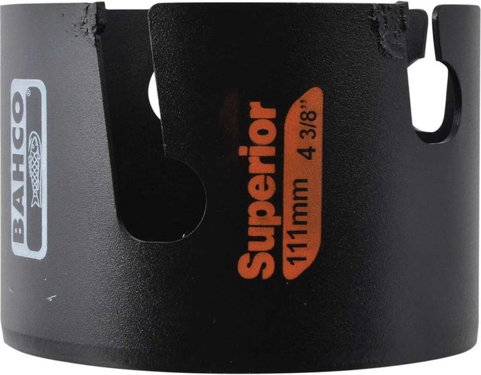 Tooled Up | Bahco Bahco Superior Carbide Tip Multi Construction Hole Saw 111mm Bahco Bahco Superior Carbide Tip Multi Construction Hole Saw 111mm