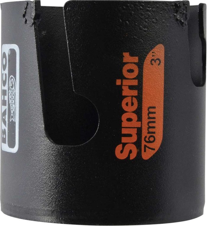 Tooled Up | Bahco Bahco Superior Carbide Tip Multi Construction Hole Saw 76mm Bahco Bahco Superior Carbide Tip Multi Construction Hole Saw 76mm