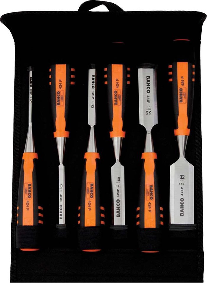 Tooled Up | Bahco Bahco 6 Piece Bevel Edge Chisel Set Bahco Bahco 6 Piece Bevel Edge Chisel Set