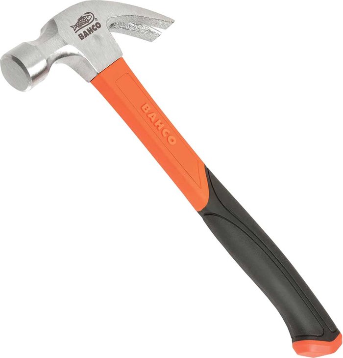 Tooled Up | Bahco Bahco 428 Curved Fibreglass Claw Hammer 450g Bahco Bahco 428 Curved Fibreglass Claw Hammer 450g