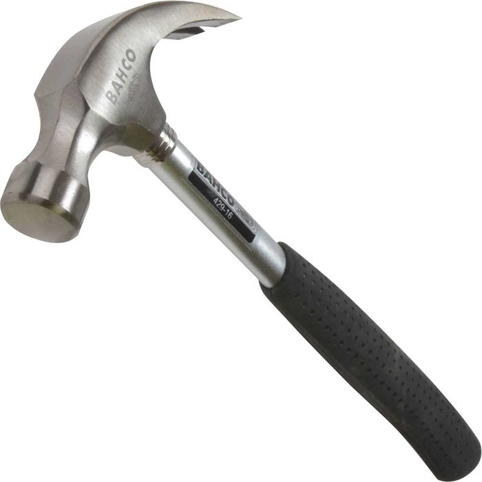 Tooled Up | Bahco Bahco Claw Hammer Steel Handle 450g Bahco Bahco Claw Hammer Steel Handle 450g