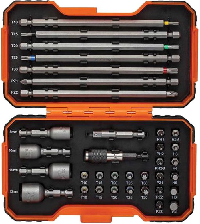Tooled Up | Bahco Bahco 35 Piece Screwdriver Bit and Nut Driver Set Bahco Bahco 35 Piece Screwdriver Bit and Nut Driver Set