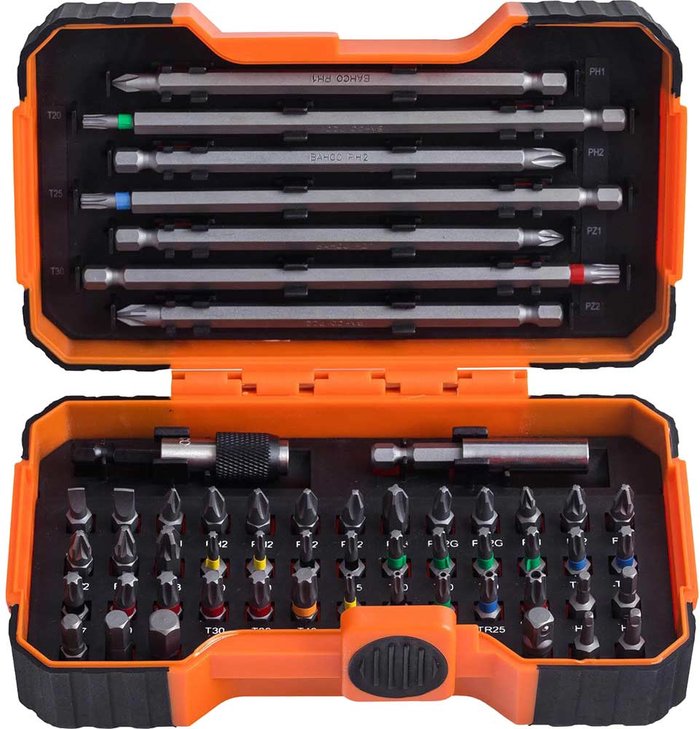 Tooled Up | Bahco Bahco - 59/S54BC Colour Coded Bit Set, 54 Piece Bahco Bahco - 59/S54BC Colour Coded Bit Set, 54 Piece