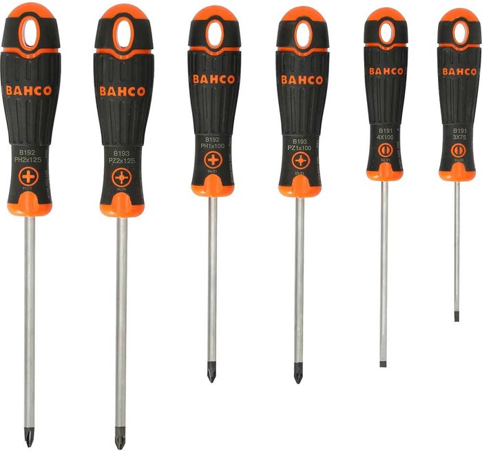 Tooled Up | Bahco Bahco 6 Piece Screwdriver Set Bahco Bahco 6 Piece Screwdriver Set