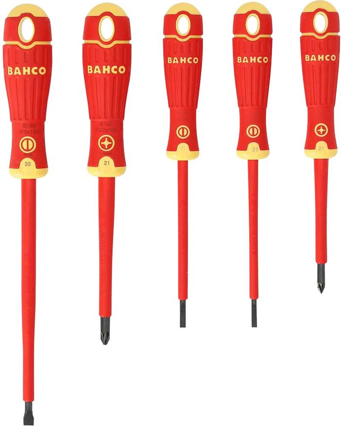 Tooled Up | Bahco Bahco 5 Piece Insulated Scewdriver Set Bahco Bahco 5 Piece Insulated Scewdriver Set
