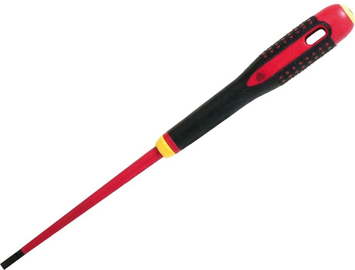 Tooled Up | Bahco Bahco Ergo Slim VDE Insulated Slotted Screwdriver 3mm 100mm Bahco Bahco Ergo Slim VDE Insulated Slotted Screwdriver 3mm 100mm