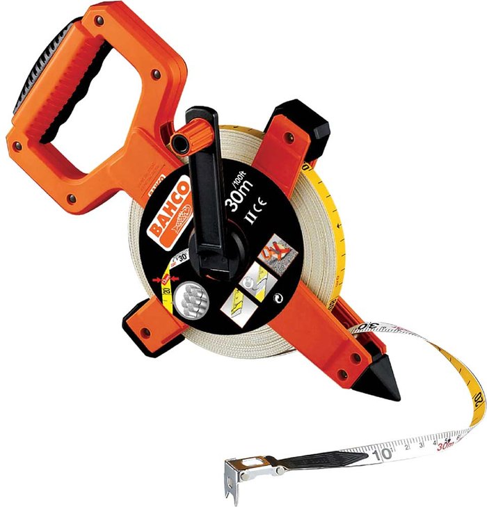 Tooled Up | Bahco Bahco LTS Open Reel Fiberglass Tape Measure Imperial & Metric 165ft / 50m 13mm Bahco Bahco LTS Open Reel Fiberglass Tape Measure Imperial & Metric 165ft / 50m 13mm