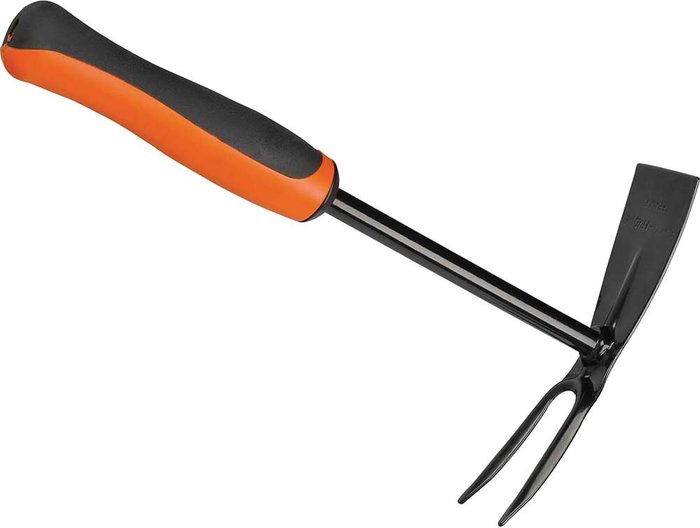 Tooled Up | Bahco Bahco P267 Small Softgrip Hand 2 Point Hoe Bahco Bahco P267 Small Softgrip Hand 2 Point Hoe