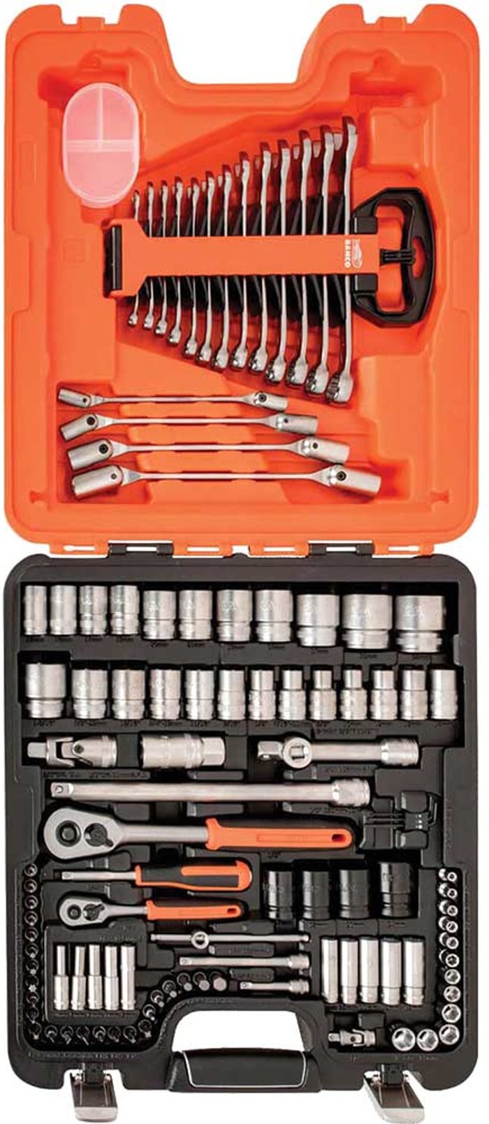 Tooled Up | Bahco Bahco S106 106 Pieces 1/4 and 1/2In Drive Socket and Spanner Set Combination Bahco Bahco S106 106 Pieces 1/4 and 1/2In Drive Socket and Spanner Set Combination