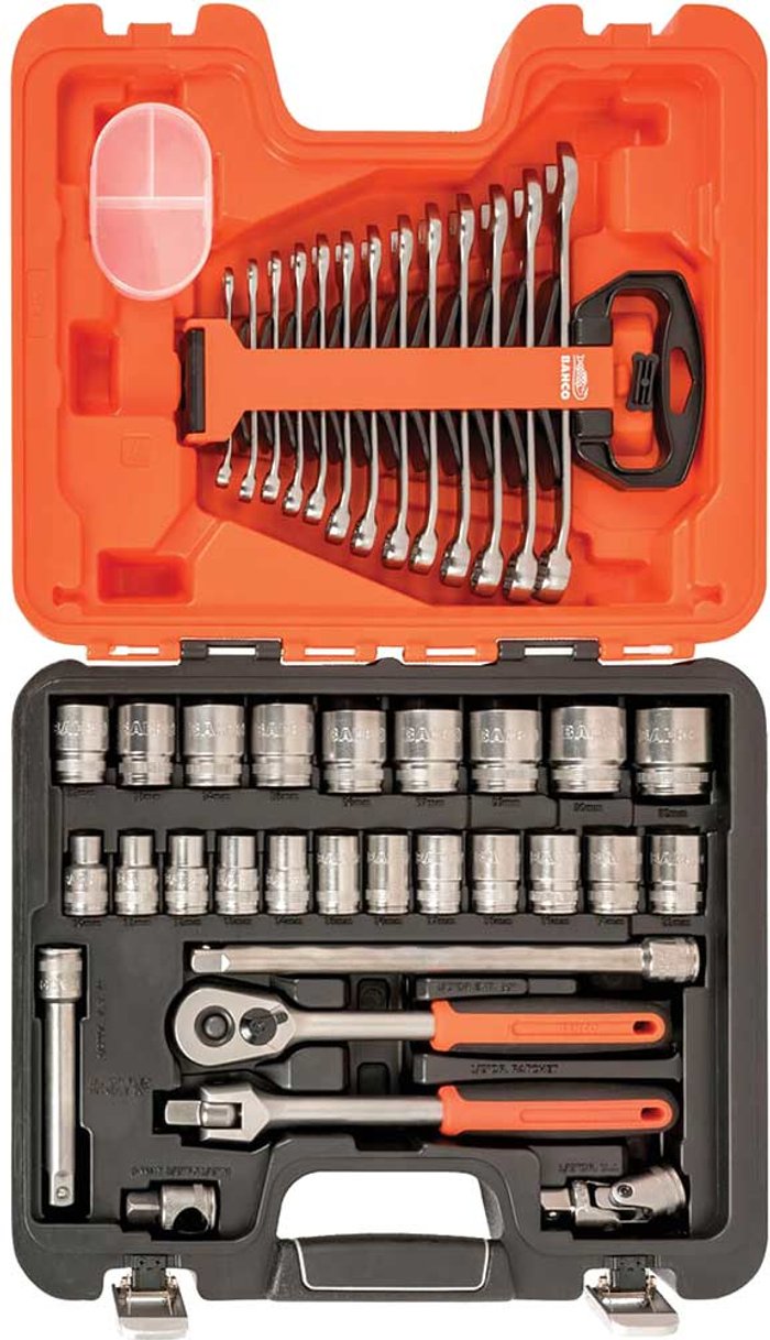 Tooled Up | Bahco Bahco S400 40 Pieces 1/2In Drive Socket and Spanner Set 1/2 Bahco Bahco S400 40 Pieces 1/2In Drive Socket and Spanner Set 1/2