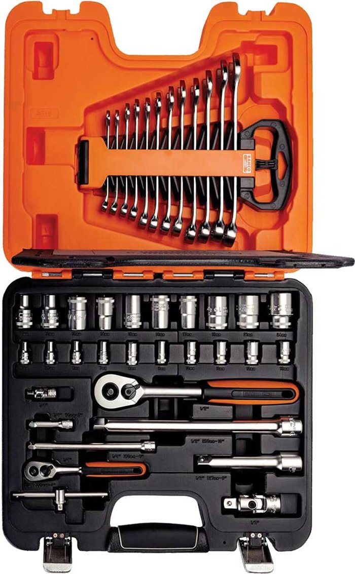 Tooled Up | Bahco Bahco 41 Piece Combination Drive Hex Socket and Spanner Set Metric Combination Bahco Bahco 41 Piece Combination Drive Hex Socket and Spanner Set Metric Combination