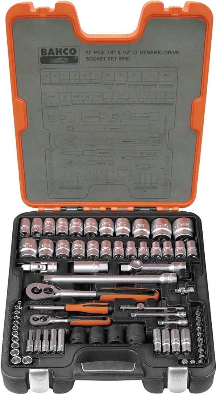Tooled Up | Bahco Bahco 77 Piece Combination Drive Hex Socket and Screwdriver Bit Set Metric and Imperial Combination Bahco Bahco 77 Piece Combination Drive Hex Socket and Screwdriver Bit Set Metric and Imperial Combination