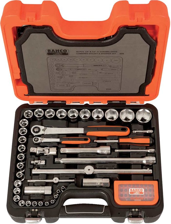 Tooled Up | Bahco Bahco 95 Piece Combination Drive Socket Set Combination Bahco Bahco 95 Piece Combination Drive Socket Set Combination