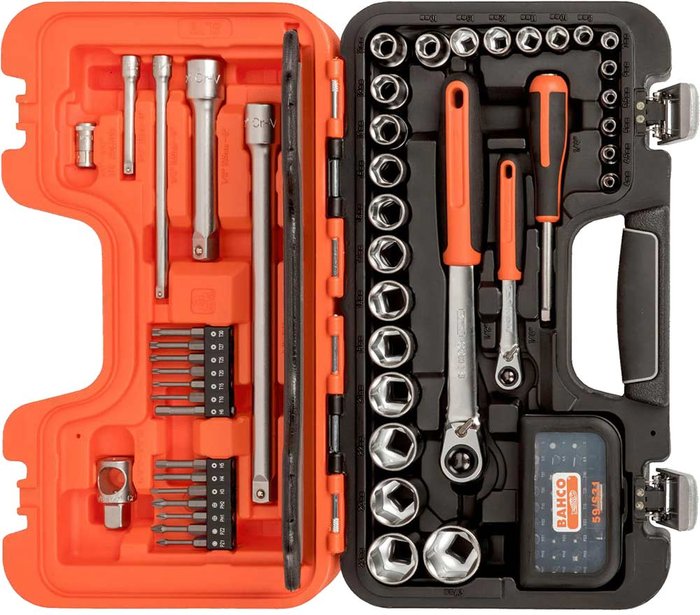 Tooled Up | Bahco Bahco 79 Piece Combination Drive Slim Socket Set Metric Combination Bahco Bahco 79 Piece Combination Drive Slim Socket Set Metric Combination